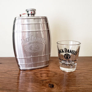 NWOT Jack Daniels Flask and Shot Glass - GUY GIFT!